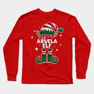 La Abuela Elf - Grandma Elf Christmas Party Matching Family Long Sleeve T-Shirt